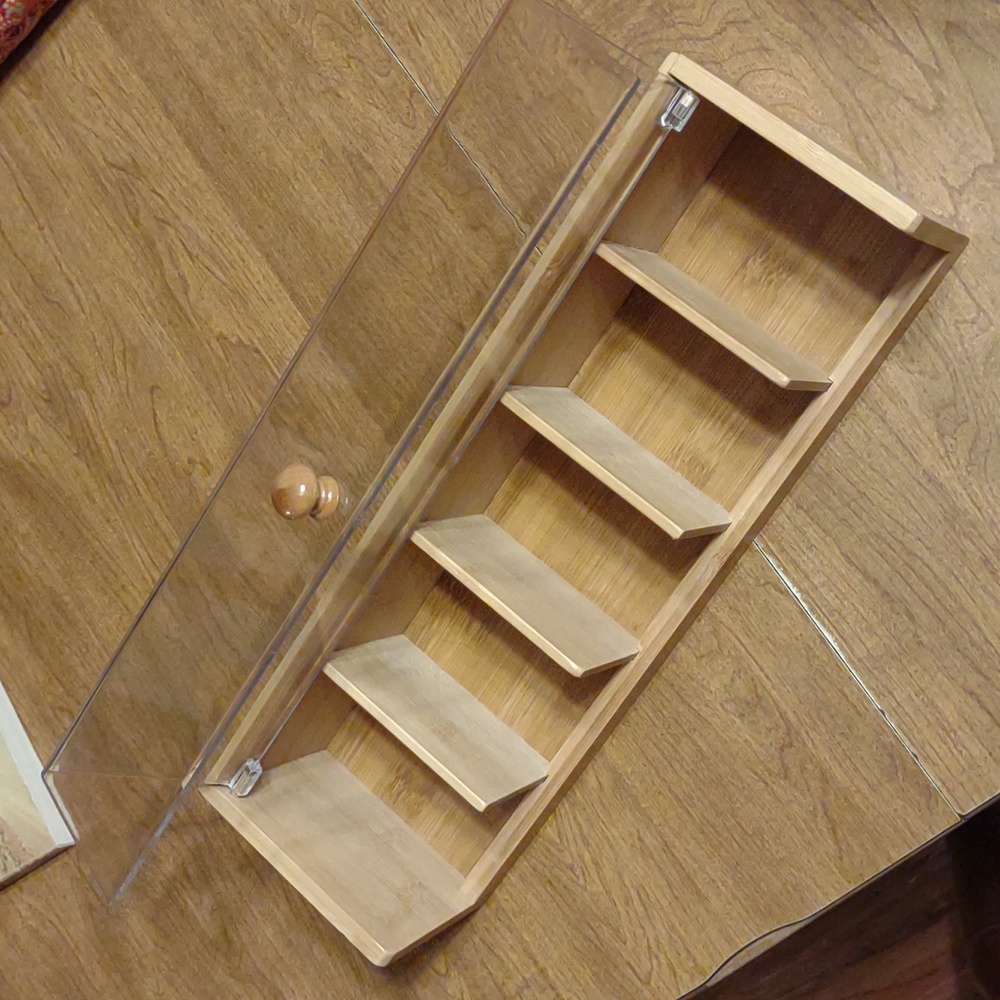 Bamboo & Acrylic Tea Box - Picture 4 of 5